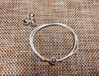 Bracelet petanque blanc